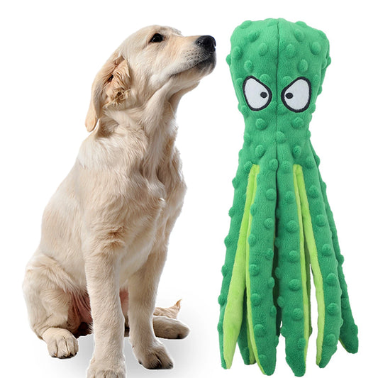 Plush Toy Octopus Dog Interactive Toy Indestructible