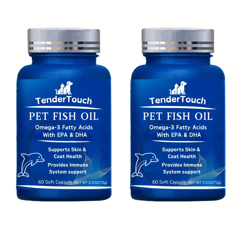 (2 Pack x 60 Capsules) Amazing Omega 3 Fish Oil