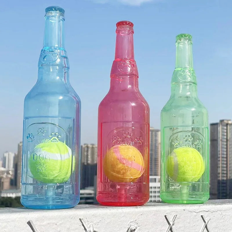 Bite-resistance Beer Bottle with Tennis Ball