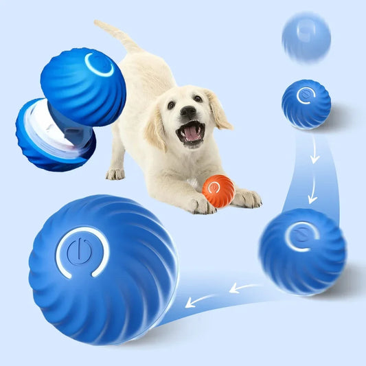 Dog Toy Ball Electronic Interactive Pet Toy Ball Electronic Interactive Fun, Stress Relieving Flexible Self Entertaining Ball