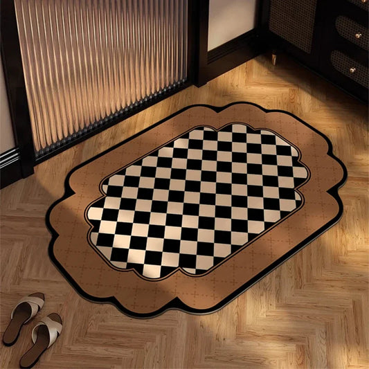 Super absorbent floor mat for bathroom