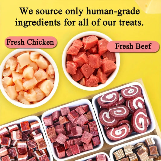 Meat Cubes Dog Treats, Healthy, Easily Digestible