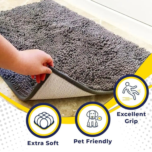 Microfiber Dog Door Mat For Muddy Paws