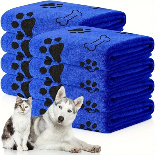 2pcs Soft Microfiber Dog Towels - Quick Dry