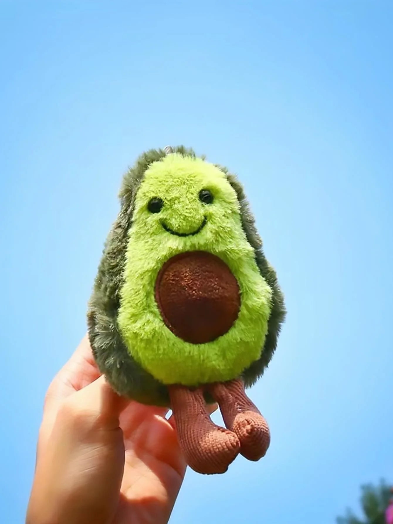 A cute avocado pet plush toy