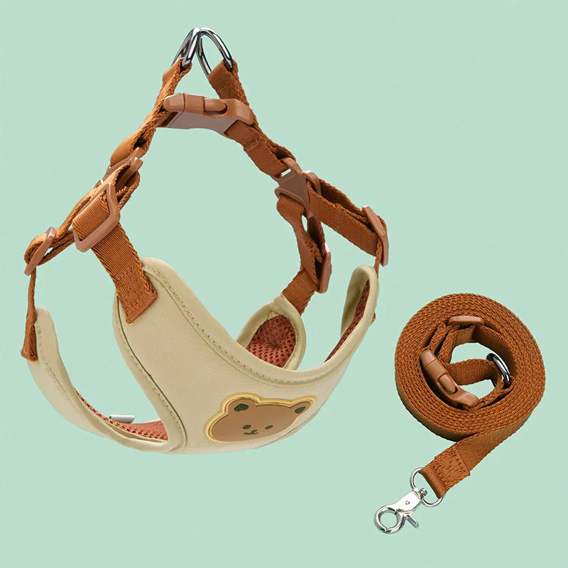 Pet Dog Harness Leash Set Small Medium