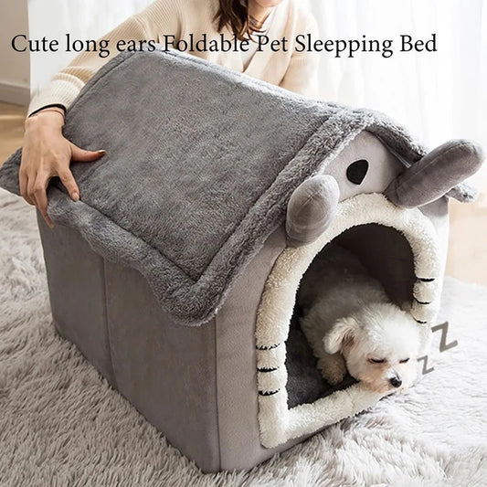 Soft Pet Bed Tent House Dog Kennel