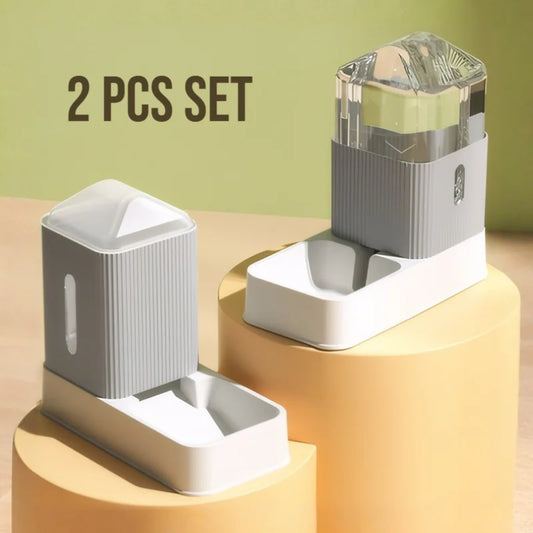 Gravity Pet Feeding Set With Removable Bowls