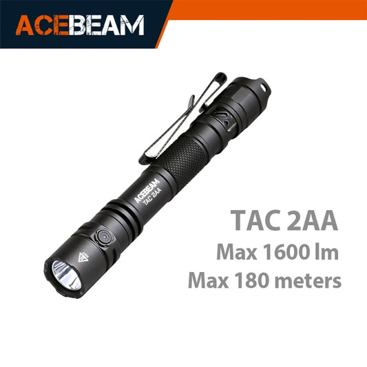 ACEBEAM TAC 2AA LED flashlight 1600 lumen