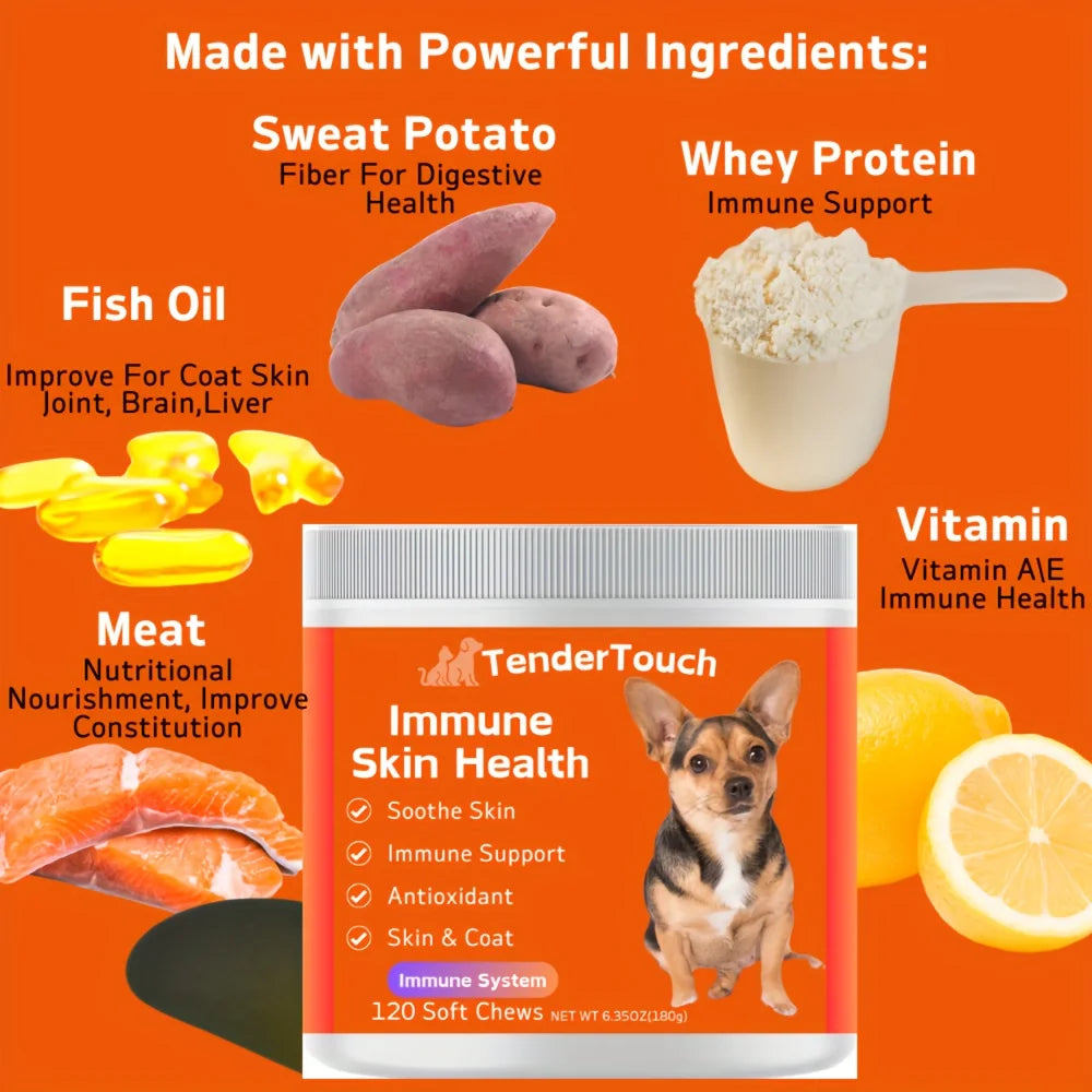 120 Chews - Allergy & Immune Supplement for Dogs