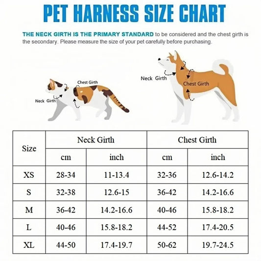 Pet Dog Harness Leash Set Small Medium