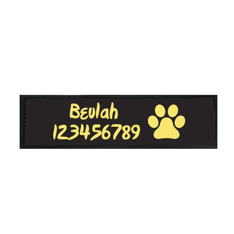 Pet Harness Custom ID Tag