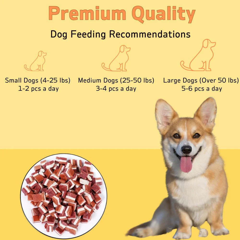 Meat Cubes Dog Treats, Healthy, Easily Digestible