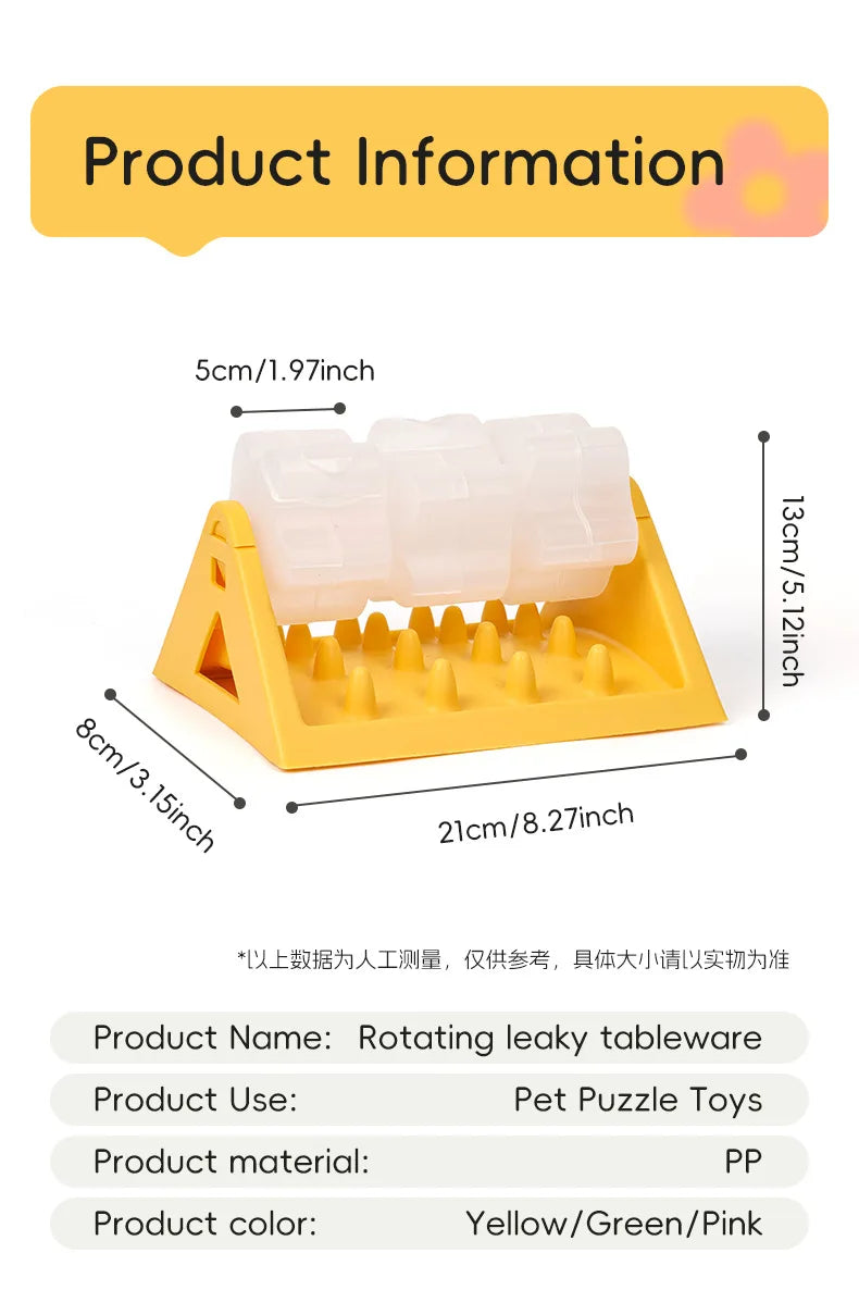 Interactive Slow Feeder Dog Bowl - Puzzle Toy for Anxiety