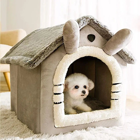 Soft Pet Bed Tent House Dog Kennel