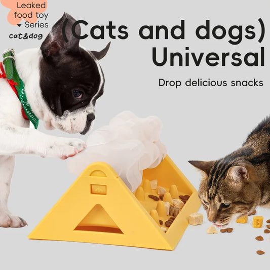 Interactive Slow Feeder Dog Bowl - Puzzle Toy for Anxiety