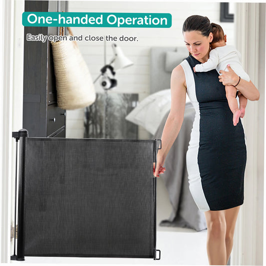 Dog Mesh Fence Retractable Baby Safety Gate