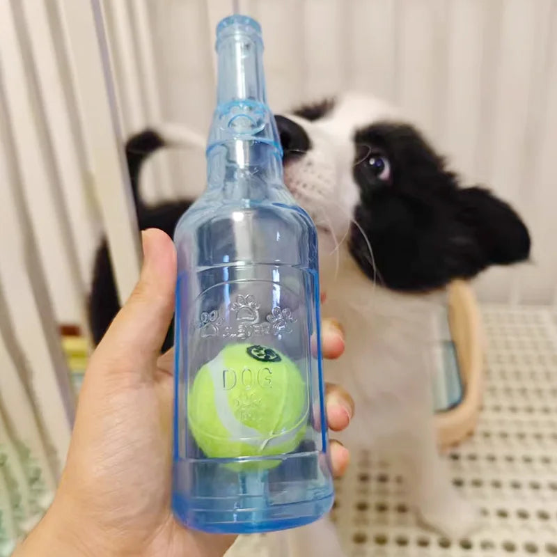 Bite-resistance Beer Bottle with Tennis Ball