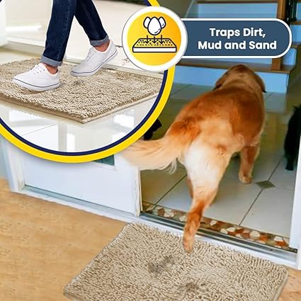 Entryway Dog Door Mat For Muddy Paws