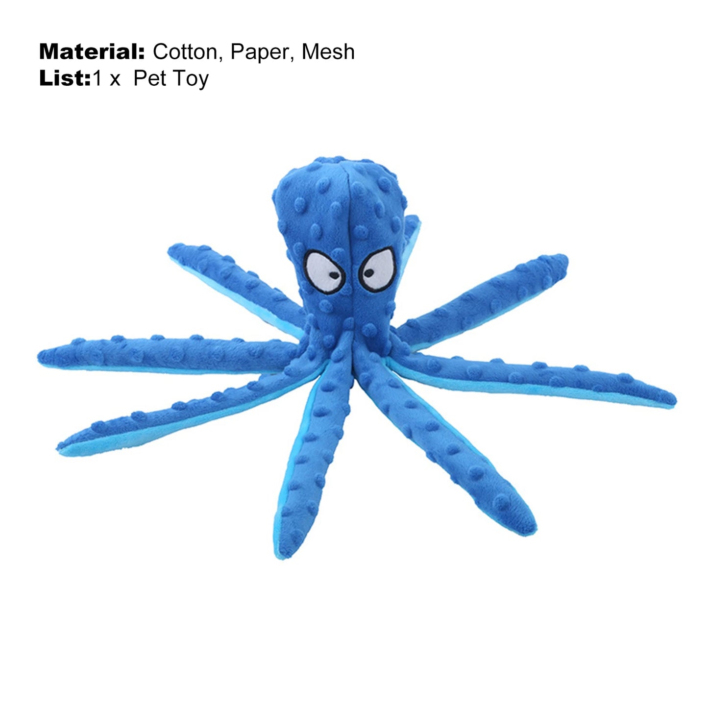 Plush Toy Octopus Dog Interactive Toy Indestructible