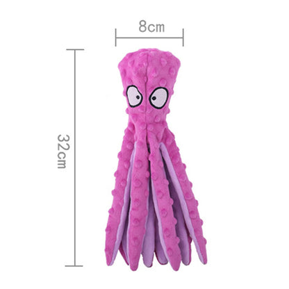 Plush Toy Octopus Dog Interactive Toy Indestructible