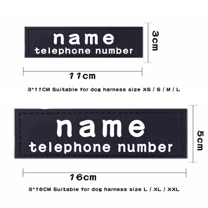 Pet Harness Custom ID Tag