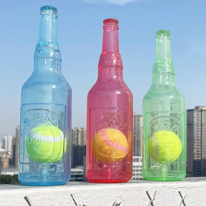 Bite-resistance Beer Bottle with Tennis Ball