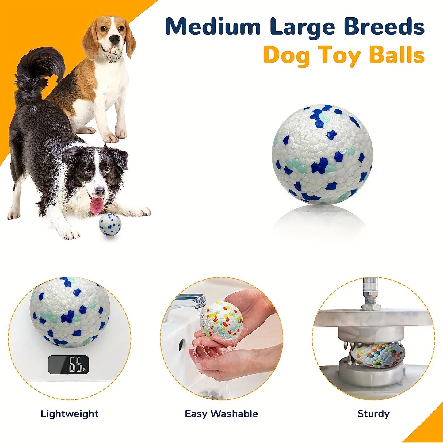 Dog Toy Durable Crew Ball Pet Interactive
