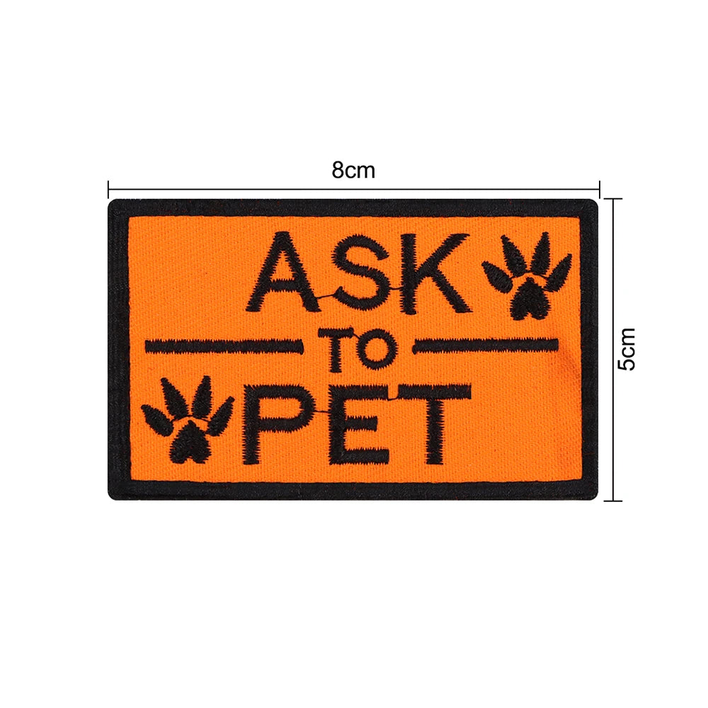 Dog Vest Harness Collar Personalized Patches