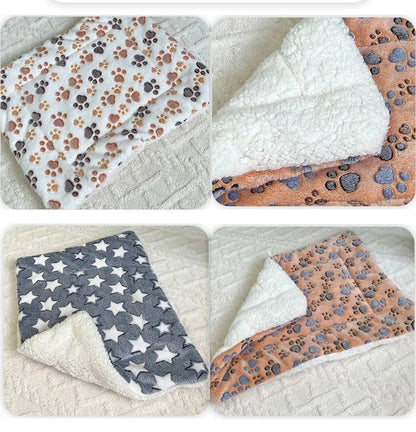 Flannel Pet Sleeping Mat Dog Bed