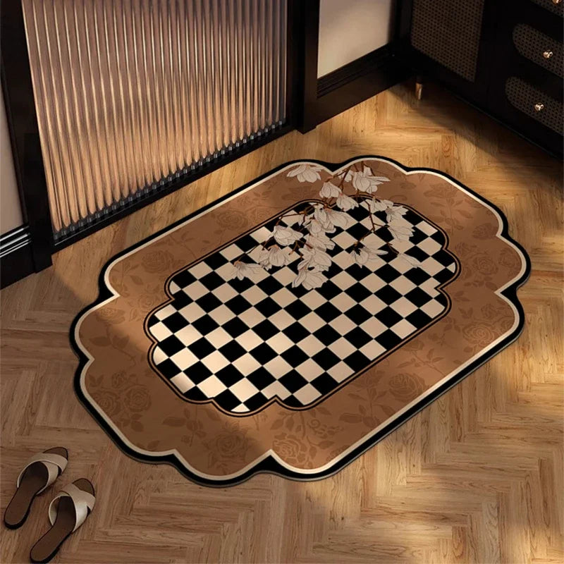 Super absorbent floor mat for bathroom