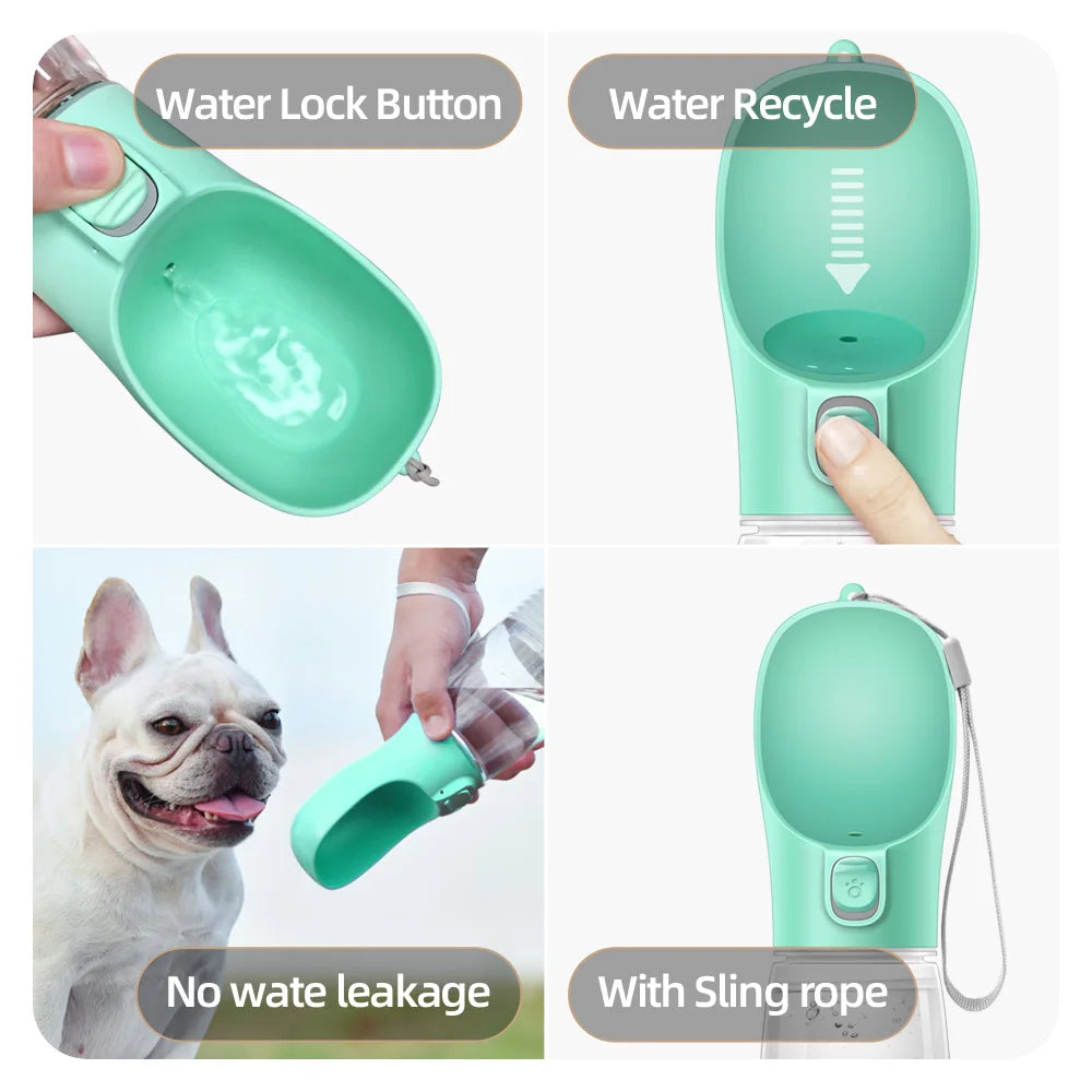 Dog Water Bottle and Bowls Outdoor Travel