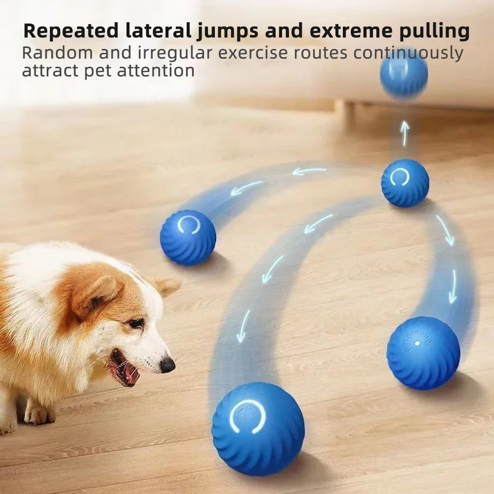 Dog Toy Ball Electronic Interactive Pet Toy Ball Electronic Interactive Fun, Stress Relieving Flexible Self Entertaining Ball