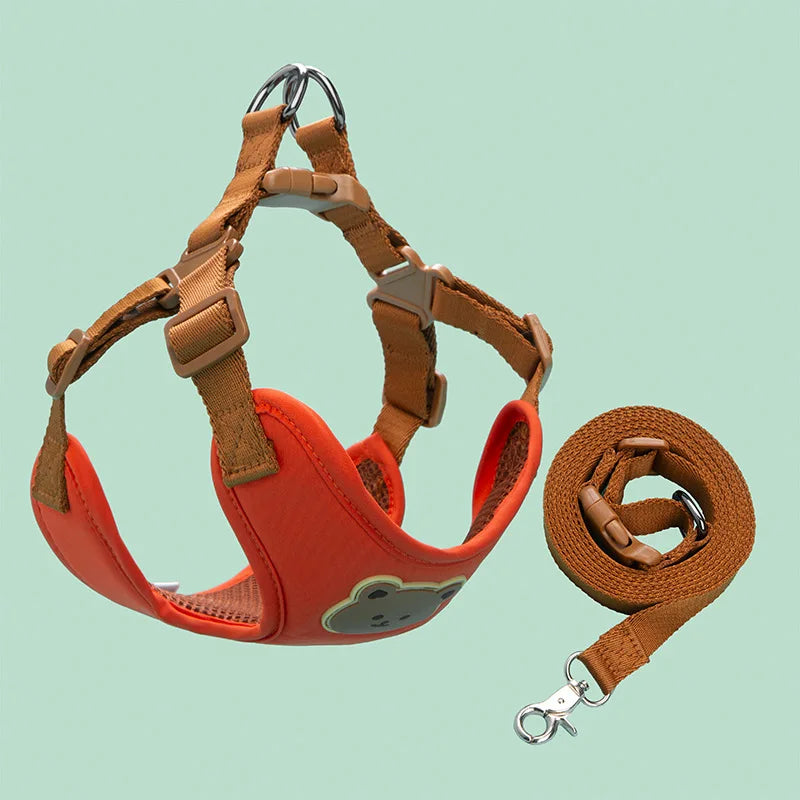 Pet Dog Harness Leash Set Small Medium