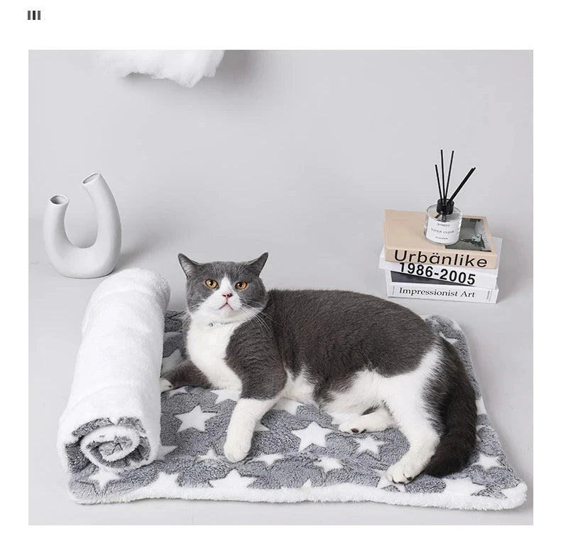 Flannel Pet Sleeping Mat Dog Bed