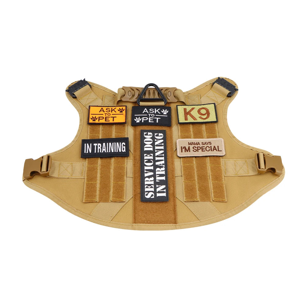 Dog Vest Harness Collar Personalized Patches