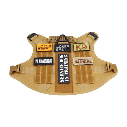 Dog Vest Harness Collar Personalized Patches