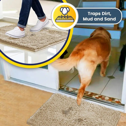 Entryway Dog Door Mat For Muddy Paws