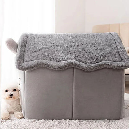 Soft Pet Bed Tent House Dog Kennel