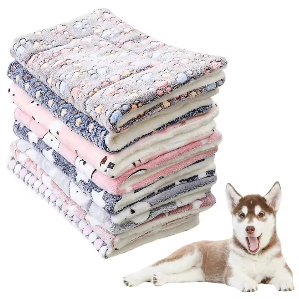 Flannel Pet Sleeping Mat Dog Bed
