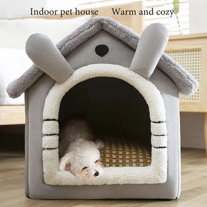 Soft Pet Bed Tent House Dog Kennel