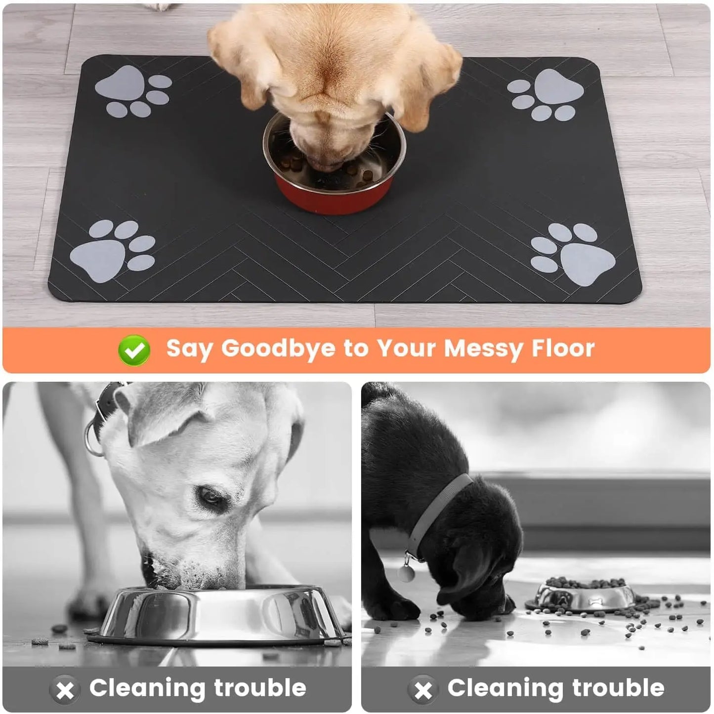 Pet Feeding Mat Absorbent Mat for Food