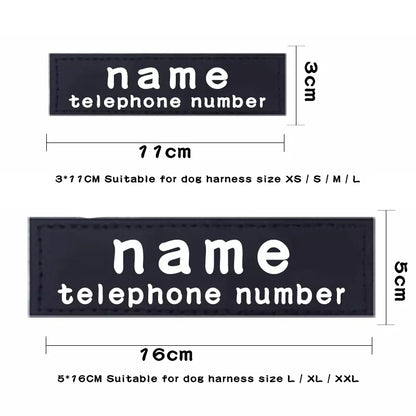 Pet Harness Custom ID Tag