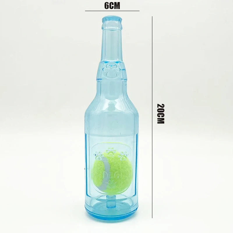 Bite-resistance Beer Bottle with Tennis Ball