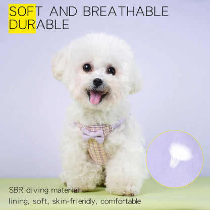 Colorful woven fabric, adjustable dog harness & leash