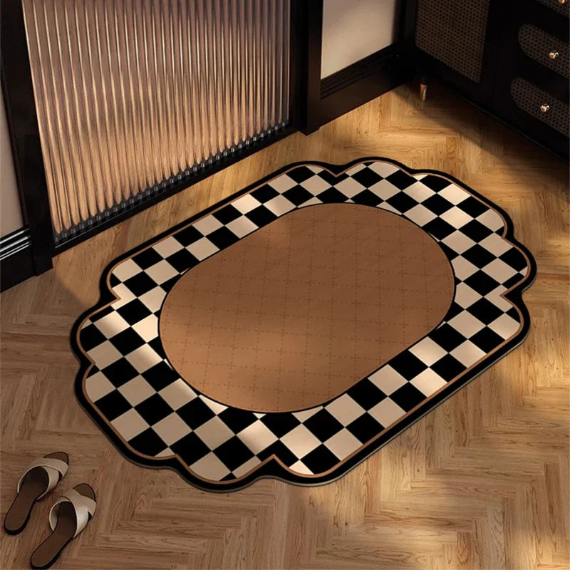 Super absorbent floor mat for bathroom