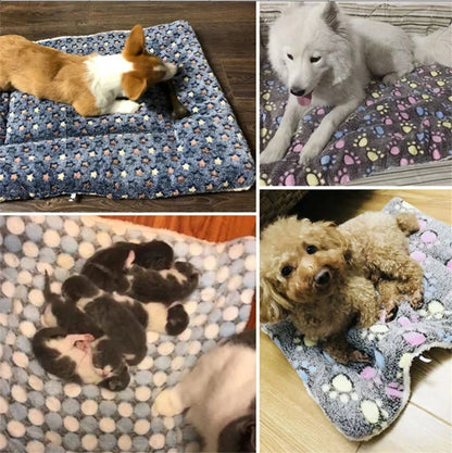 Flannel Pet Sleeping Mat Dog Bed