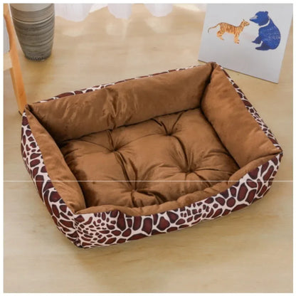 Plush Calming Square Dog Bed
