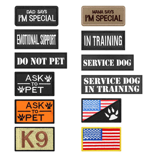 Dog Vest Harness Collar Personalized Patches