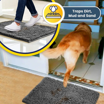Microfiber Dog Door Mat For Muddy Paws